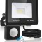 Proiector LED cu senzor de miscare si crepuscular 10w 6400k - CN