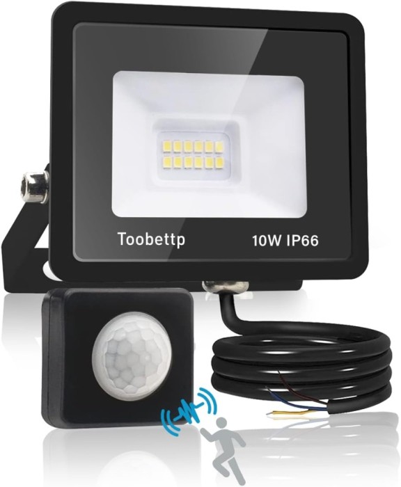 Proiector LED cu senzor de miscare si crepuscular 10w 6400k - CN
