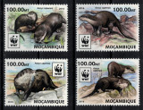 MOZAMBIC 2016 - Fauna, Vidre /serie completa MNH
