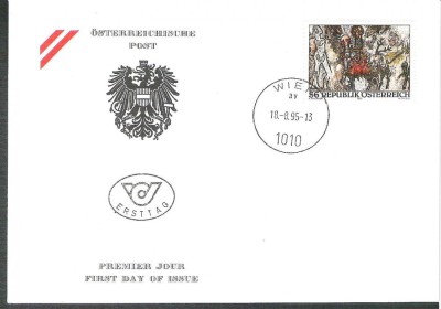 Austria &amp;Ouml;sterreich 1995 Moderne Kurst FDC K.208 foto