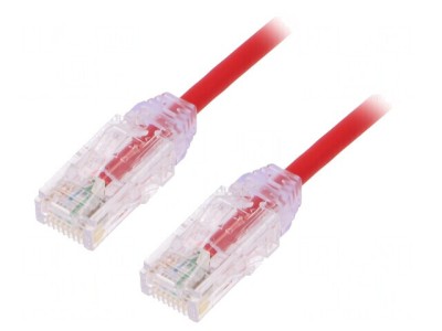 Patch Cord UTP Roșu 3m 28AWG LSZH foto