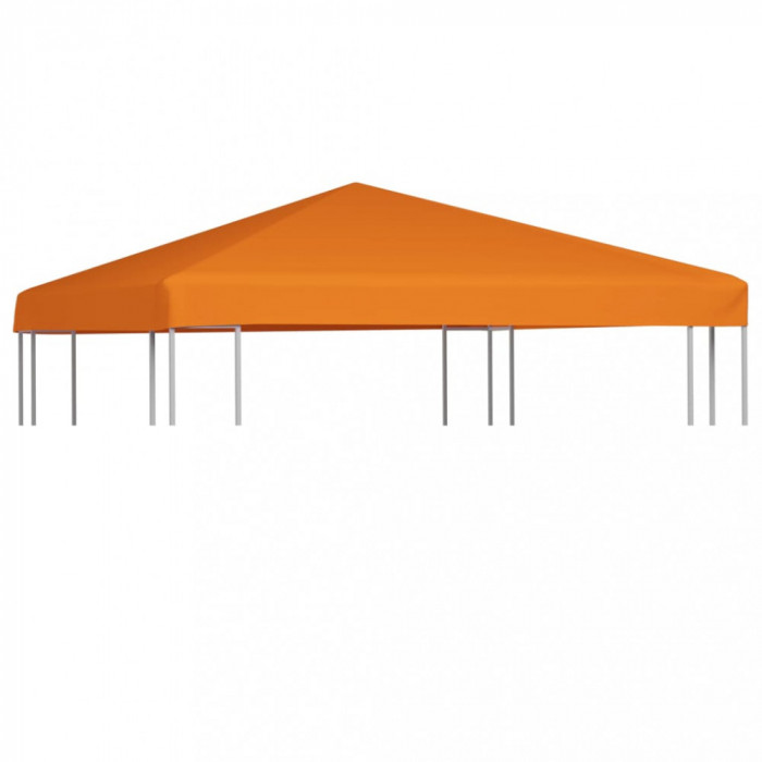 Acoperiș de pavilion, 310 g/m&sup2;, portocaliu, 3 x 3 m