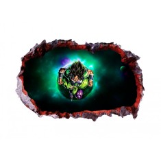 Sticker decorativ, gaura in perete 3D, Dragon Ball, 85 cm, 1023STK-1