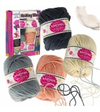 Set 4 fire colorate pentru croșetat și tricotat 4 x 50g