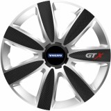 Cumpara ieftin Set 4 Capace Roti GTX Carbon Gri-Negru R17, Pentru Volvo