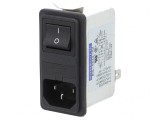 Conector alimentare AC 6A 250V 1,6mH