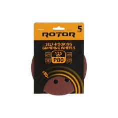 Disc abraziv pentru slefuitor cu excentric ROTOR 125 P80 set 5 Innovative ReliableTools