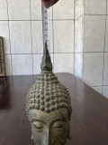 Cap vintage de Buda pe suport de lemn