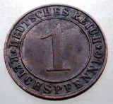 B.297 GERMANIA WEIMAR 1 REICHSPFENNIG 1936 D