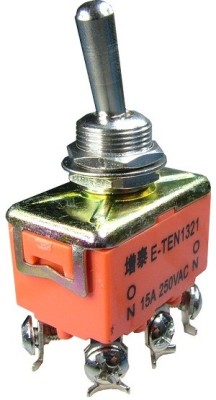 Comutator dublu, ON-ON, 15A, 250V, 58x33x19mm - 125581 foto