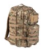 Rucsac Militar 36L Mil-Tec Arid Woodland, Poliester, 51x29x28 cm, Ajustabil, Buzunare Multiple, Sistem Molle