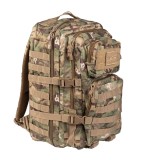 Rucsac Militar 36L Mil-Tec Arid Woodland, Poliester, 51x29x28 cm, Ajustabil, Buzunare Multiple, Sistem Molle