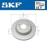 SKF VKBD 90102 V1 Disc frana
