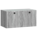 vidaXL Oglindă TV montată pe perete Sonoma gri 59,5 x 31 x 30 cm 898031