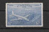 Canada, posta aeriana, avion, 1946, 9 euro Michel, MNH, Nestampilat