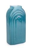 Cumpara ieftin Set 6 vaze flori sticla albastra Frey 13x9.5x26.5 cm