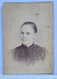 Cabinet card F. Ulrich &ndash; portret damă &ndash; New York 1880s &ndash; original