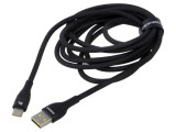 Cablu USB 2.0 A la C 2m 100W Negru