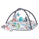 Saltea educativa pentru bebelusi Kinderkraft Sea Land cu 20 mingiute