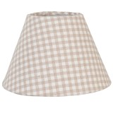 Cumpara ieftin Abajur veioza bumbac bej alb PK 23x15 cm