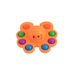 Jucarie pop it, flippy, fidget toy, antistres, senzoriala, crab, portocaliu