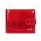 Portofel dama, BUSY LDY&amp;GTM&reg; Red Rouge, piele naturala lacuita, multiple compartimente, poza, carte de identitate, rosu