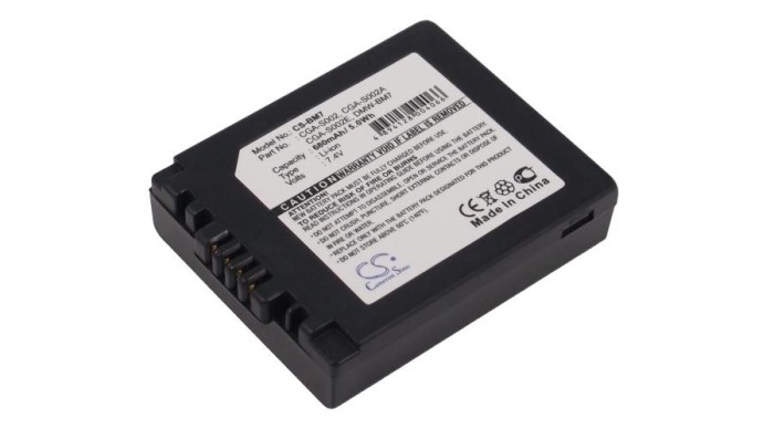 Cameron Sino Panasonic Lumix DMC-FZ1,DMC-FZ10,DMC-FZ10EB,DMC-FZ10EG-K,DMC-FZ10EG-S,DMC-FZ10GN,DMC-FZ15,DMC-FZ15K,DMC-FZ15P,DMC-FZ1A Baterie