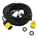 Set cortina de vapori pentru racorire terasa cu 11 aspersoare, model xxl, lungime 10m, AVEX