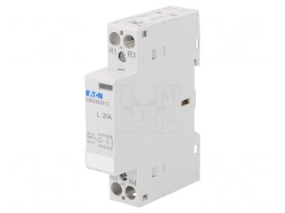 Contactor 2-Poli 20A 12VAC NC foto