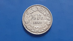 Elvetia , 1/2 Franc 1940 foto