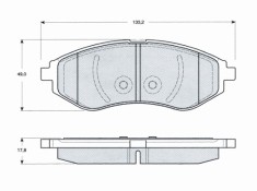MTR MT462 set placute frana,frana disc foto