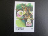 GUYANA ORCHIDS MNH=67, Nestampilat