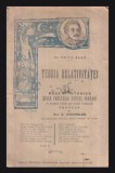 Teoria relativitatei a lui Einstein si baza ei istorica Fritz Beer 1920