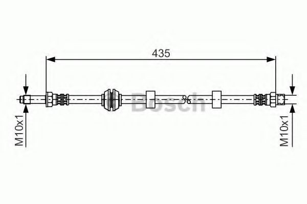 Conducta / cablu frana VW VENTO (1H2) (1991 - 1998) BOSCH 1 987 476 415