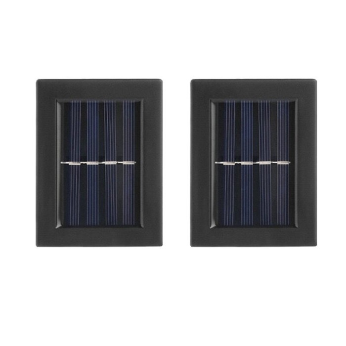 Set 2 Lampi Solare de Perete Decorative DELINY, Ip65 Rezistenta la Apa, Lumina Calda