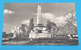 Carte Postala veche - Iasi - Monument - Obeliscul cu Lei din Gradina Copou, Sinaia, Circulata, Printata
