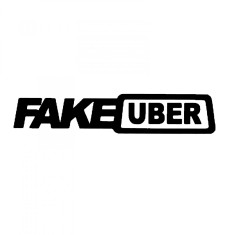 Sticker Fake Uber