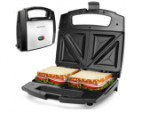 Sandwich-maker Aigostar 800 W, acoperire antiaderenta, negru - SECOND