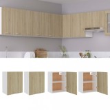 Gossi dulapuri suspendate, 2 buc., stejar sonoma, 50x31x60 cm, pal