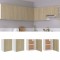 Gossi dulapuri suspendate, 2 buc., stejar sonoma, 50x31x60 cm, pal