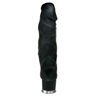 Vibratoare realiste - Nature Skin Vibrator Mare si Negru din Material Realist foto