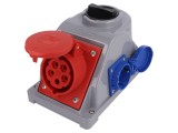 Conector Alimentare Trifazat 16A 400VAC IP44 Soclu Mamă