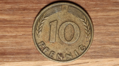 Germania 10 pfennig 1950 F - primul an de batere foto