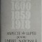 Aspecte ale luptei pentru unitate nationala. Iasi 1600-1859-1918