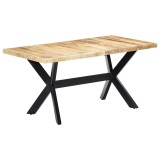 Cumpara ieftin Masa de bucatarie, 160x80x75cm, lemn masiv de mango nefinisat