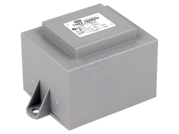 Transformator &icirc;ncapsulat 18VA 230VAC 6V