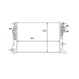 Radiator racire Renault Scenic, 2009-2016 Motor 1, 6 Dci 96kw; 1, 9 Dci 96kw; 2, 0 103kw; 2, 0 Dci 110/118kw Diesel/Benzina, tip climatizare Cu/fara, Rapid