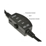 Husa auto scaun cu incalzire electrica 12V 20-45W 97x47 cm neagra Cod: RAZ002