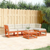 VidaXL Set mobilier de grădină cu perne, 5 piese, lemn masiv de pin
