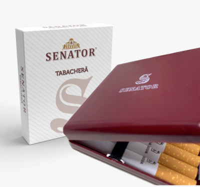 Tabachera clasica SENATOR - Brown foto